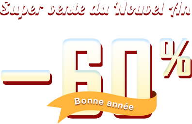 Nouvel An 2021 | JUSQU'À -60% OFF + Cadeaux gratuits